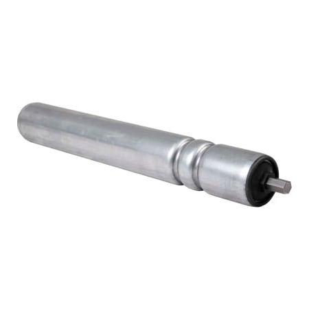 Omni Metalcraft 1.9" Dia. x 16 Ga. Galvanized Double Grooved Roller for 35" O.A.W. Omni Conveyors 42076-35-GP